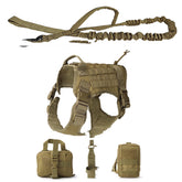 Outdoor Dog Vest Five Piece Suit Tactical Dog Clothing Dog Supplies null