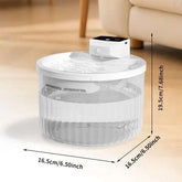 PetZen large capacity pet water fountain with ultra-quiet pump and automatic continuous water flow