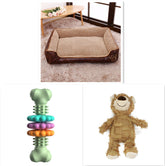 PetZen Washable Pet Bed with removable cover and non-slip base in various sizes for pets