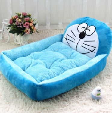 Removable and washable Teddy cartoon pet nest dog bed for large dogs and Golden Retrievers