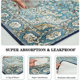 PetZen washable puppy training pads with leakproof, non-slip, reusable, and absorbent flannel surface in tie-dye design