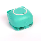 Silicone Dog Bath Massage Gloves Brush Pet Cat Bathroom Cleaning Tool Comb Brush For Dog Can Pour Shampoo Dog Grooming Supplies null