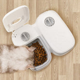 Automatic Pet Feeder Smart Food Dispenser For Cats Dogs Timer Stainless Steel Bowl Auto Dog Cat Pet Feeding Pets Supplies null