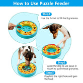 1Pc Dog Puzzle Food Feeder Slow Feeding Bowl Interactive Toy Dog Treat Dispensing Toy For IQ Training Mental Enrichment For Small Medium Large Dog Cat null