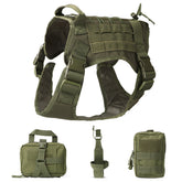 Outdoor Dog Vest Five Piece Suit Tactical Dog Clothing Dog Supplies null