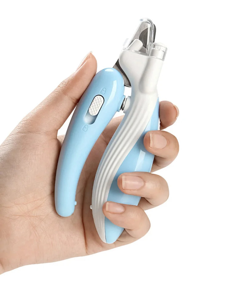 Pet Nail Clippers Dog Nail Clippers Cat Nail Clippers LED Electric Nail Grinder Pet Supplies LED Light Pet Nail Clippers null