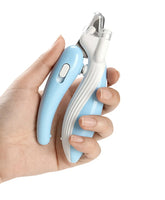 Pet Nail Clippers Dog Nail Clippers Cat Nail Clippers LED Electric Nail Grinder Pet Supplies LED Light Pet Nail Clippers null