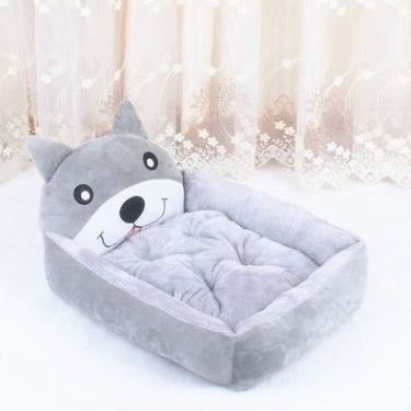 Kennel removable and washable teddy cartoon pet nest dog bed in multiple sizes for large dogs