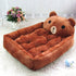 Kennel removable and washable teddy cartoon pet nest dog bed for large golden retriever