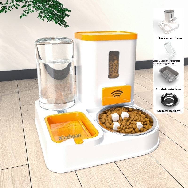 Universal pet feeding and drinking station bowl made of durable PP material