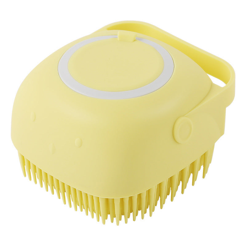 Silicone Dog Bath Massage Gloves Brush Pet Cat Bathroom Cleaning Tool Comb Brush For Dog Can Pour Shampoo Dog Grooming Supplies null