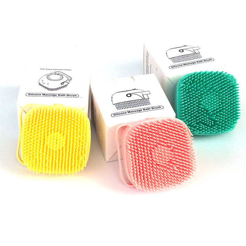 Silicone Dog Bath Massage Gloves Brush Pet Cat Bathroom Cleaning Tool Comb Brush For Dog Can Pour Shampoo Dog Grooming Supplies null