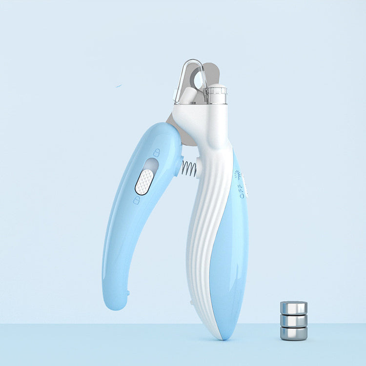 Pet Nail Clippers Dog Nail Clippers Cat Nail Clippers LED Electric Nail Grinder Pet Supplies LED Light Pet Nail Clippers null