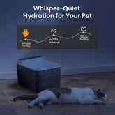 PetZen 3L automatic pet water fountain with motion sensor and USB-C charging for cats and small dogs