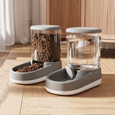 Automatic cat water fountain and pet feeder in various colors