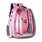 Breathable pet backpack carrier in various colors for cats and dogs with cartoon design