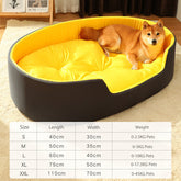 Yellow and black sponge dog bed pet nest for all seasons