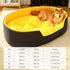 Yellow and black sponge dog bed pet nest for all seasons