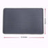 Grey double-layer cat litter mat with rice-shaped surface for trapping litter and protecting floors