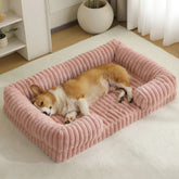 PetZen Warm Pet Bed Mat in soft fabric, machine washable, multiple sizes and colors for dogs and cats