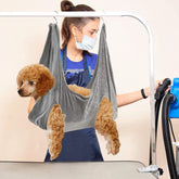 Pet Dog Cat Grooming Hammock Harness Dog Hammock Restraint Bag Helper Breathable Dogs Grooming Trimming Hammock Helper Cats null
