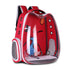 Breathable pet backpack carrier for cats and dogs in multiple colors with cartoon pattern