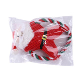 Pet Christmas plush toys cotton rope Santa Claus and bear knot toy for dogs