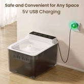 PetZen 3L automatic pet water fountain with motion sensor and USB-C charging for cats and small dogs