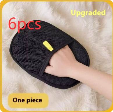 Pet Hair Remover Mitt Pet Hair Remover Gloves Deshedding Brush Glove For Dog Cat Rabbit With Long Short Curly Hair null
