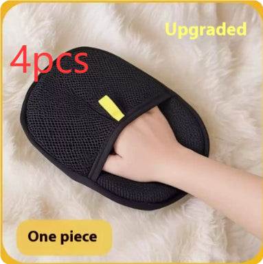 Pet Hair Remover Mitt Pet Hair Remover Gloves Deshedding Brush Glove For Dog Cat Rabbit With Long Short Curly Hair null