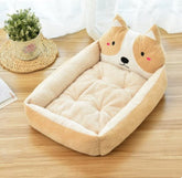 Removable and washable Teddy cartoon pet nest kennel for large dogs, Golden Retriever bed mat wholesale