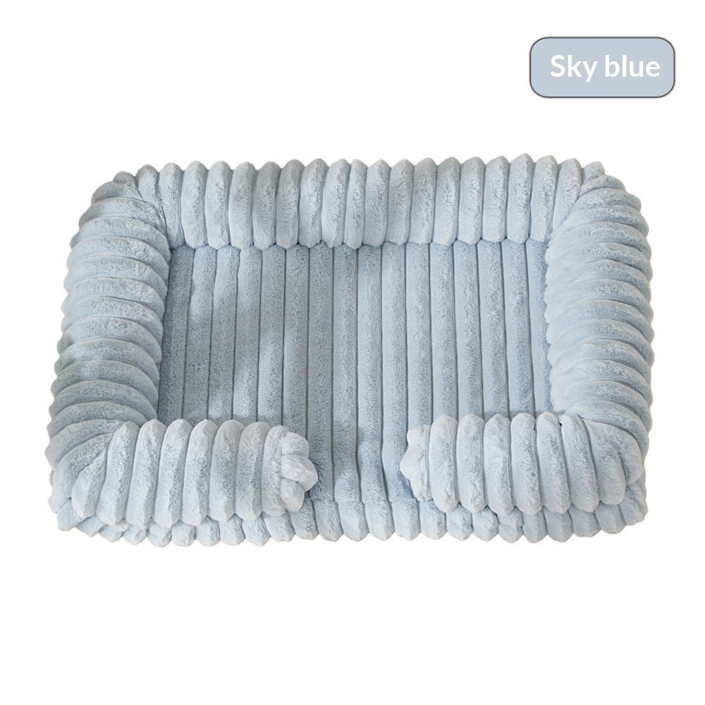 PetZen Warm Pet Bed Mat in soft fabric, machine washable, available in 5 sizes and 14 colors for dogs and cats