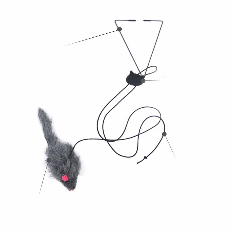 Pet Telescopic Hanging Door Small Mouse Pets Cat Toy null