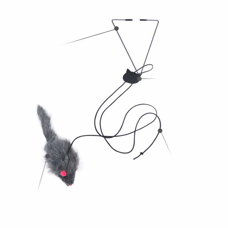 Pet Telescopic Hanging Door Small Mouse Pets Cat Toy null