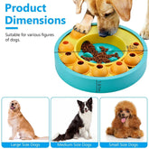 1Pc Dog Puzzle Food Feeder Slow Feeding Bowl Interactive Toy Dog Treat Dispensing Toy For IQ Training Mental Enrichment For Small Medium Large Dog Cat null