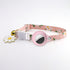 Anti loss small pet collar in yellow, green, purple, and pink colors made of PU material, adjustable size 22-34cm